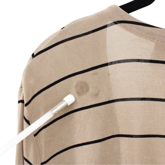 Chico’s Travelers Tab and Black Stripe Maxi Cardigan Capsule Chic Size XL - Picture 7 of 11